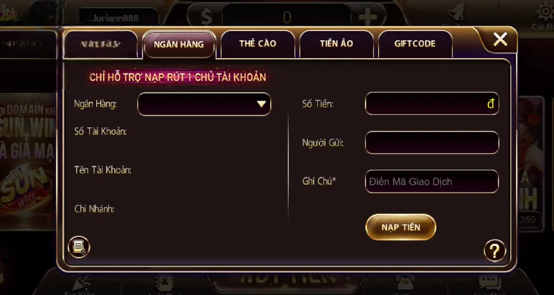 Hướng Dẫn Nạp Tiền Sunwin Chi Tiết Và Nhanh Chóng Nhất